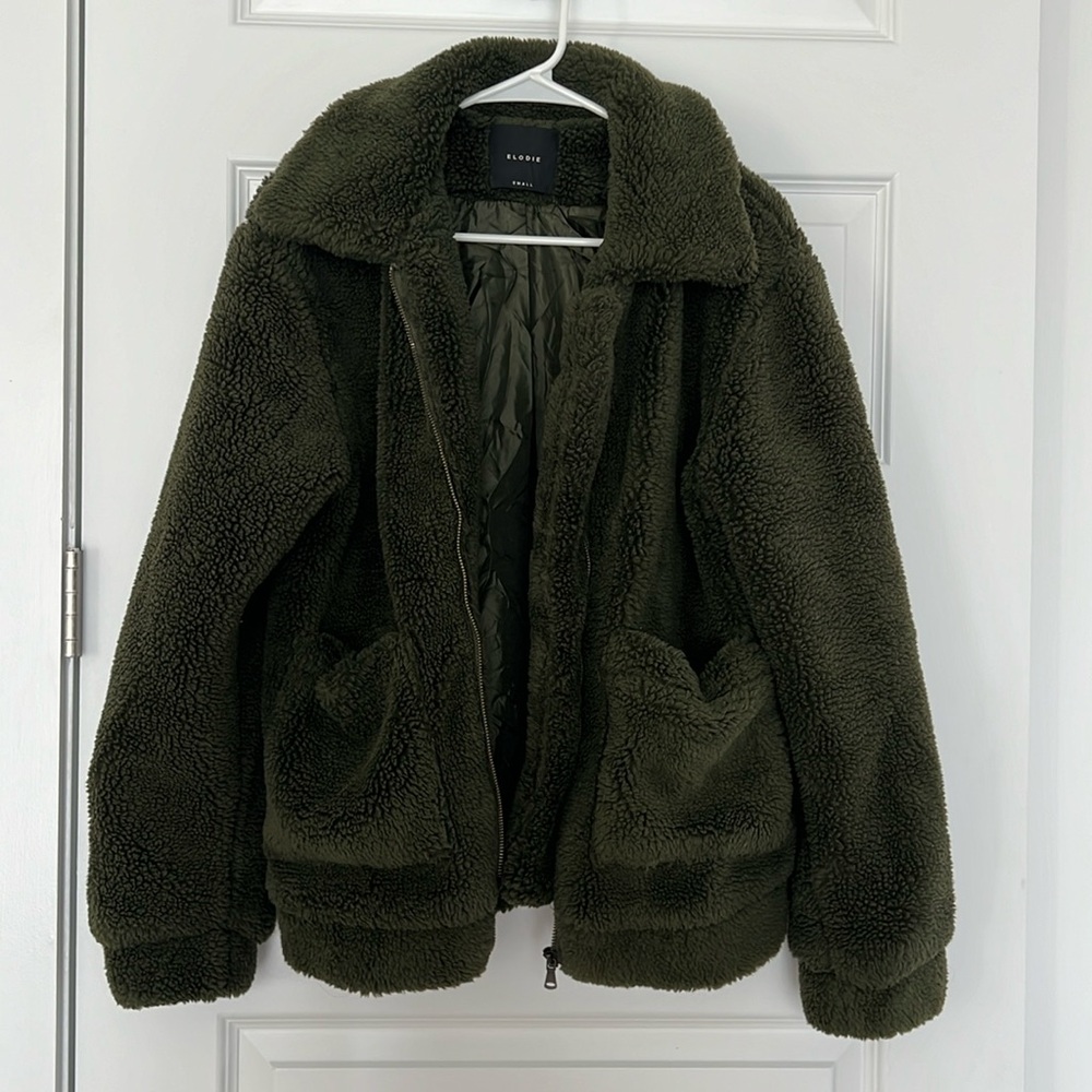 NWOT, Elodie Teddy Sherpa Jacket